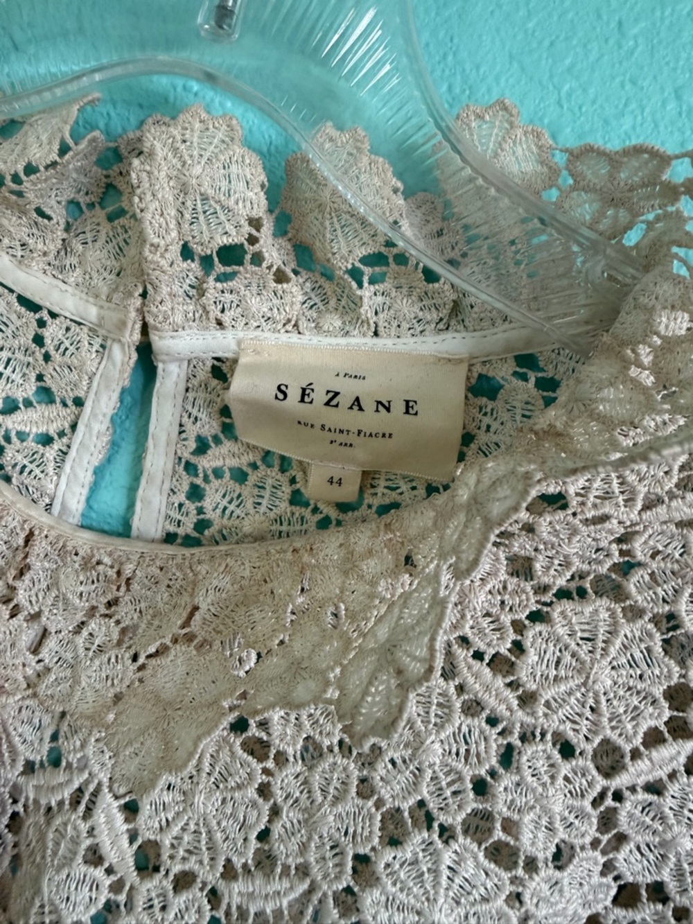 🇫🇷 Sézane Jordyna Blouse, Cream - Picture 2 of 8